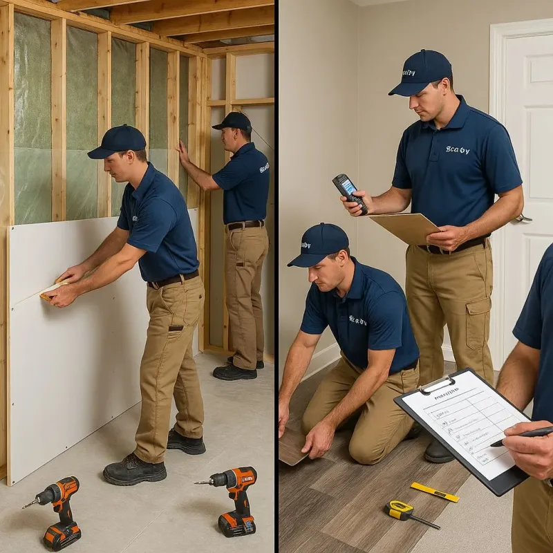 Repairs and Reconstruction process in Woodland Heights, PA